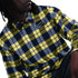 Nike Sb Flannel Koston Ls Shirt Chemise - Midnight Navy / Yellow - Streetart.fr